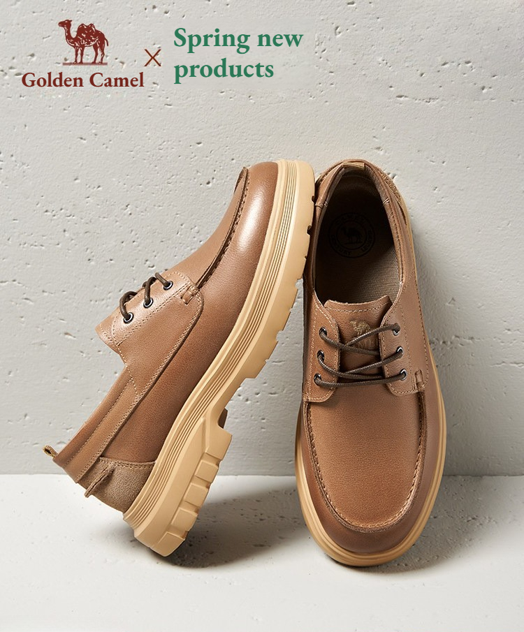 Leatherwork Designs - Zapatos de Hombre Golden Camel 2026,