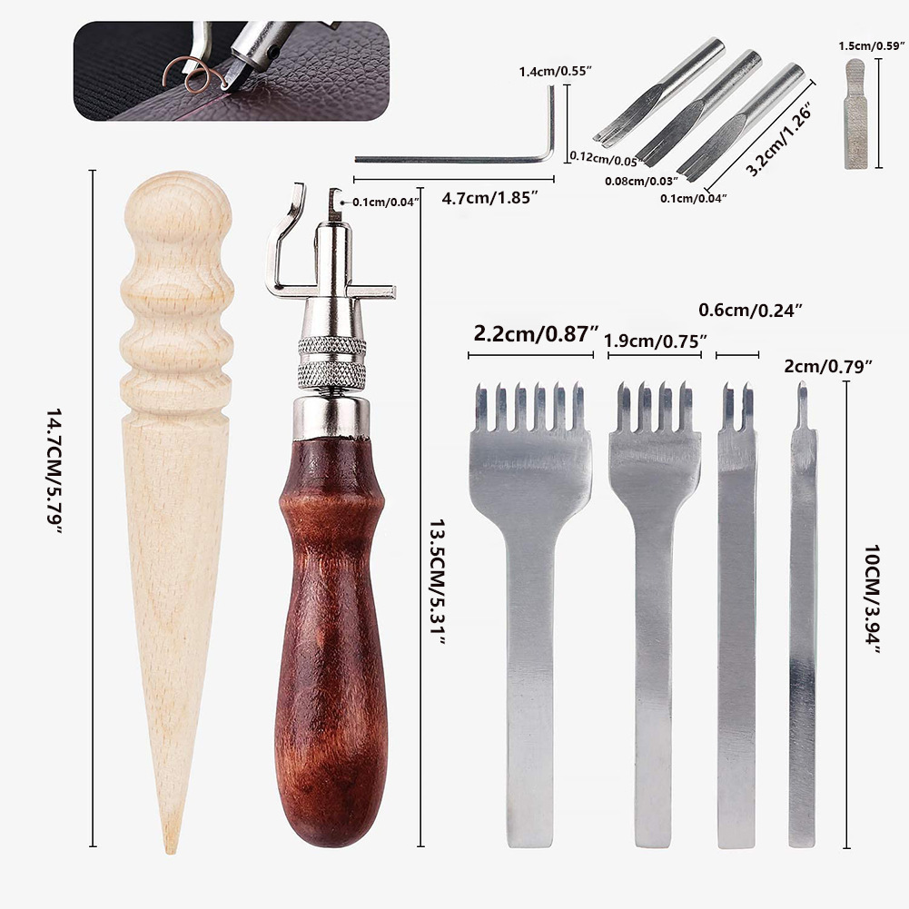 Herramienta de Cuero Ajustable - Groover Stitching Tool reseña y precio